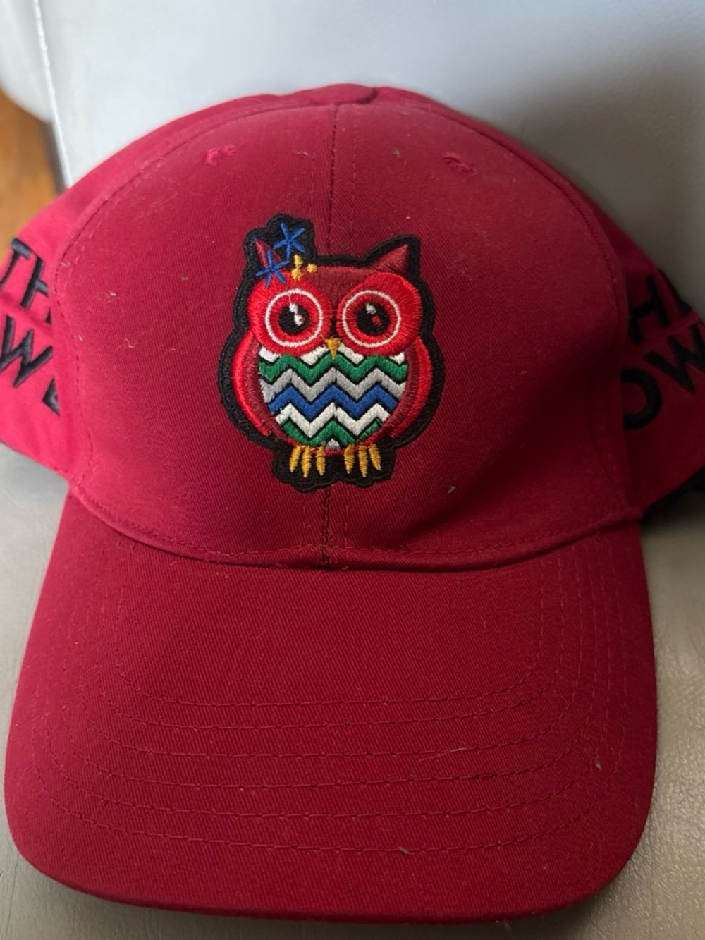 Red Owl Embroidered Baseball Cap